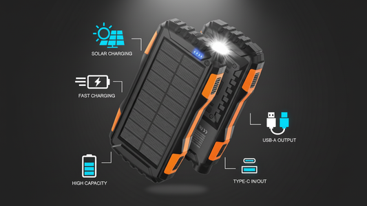 DESU 42,800mAh Solar Power Bank with Active EMF Shielding